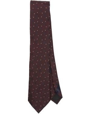 ZEGNA フローラル ネクタイ - パープル
