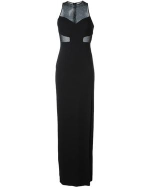 Emanuel Ungaro Kleid Mit Netzeinsatz - Schwarz