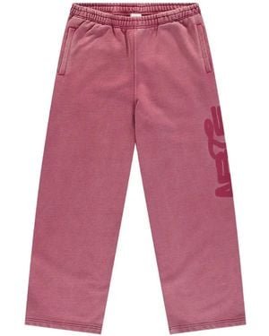 Arte' Logo-Print Track Pants - Red