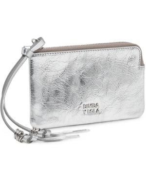 Bimba Y Lola Small Leather Wallet - Grey