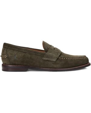 GLENFORD ハンドメイド 本革 スエード ローファー スリッポン