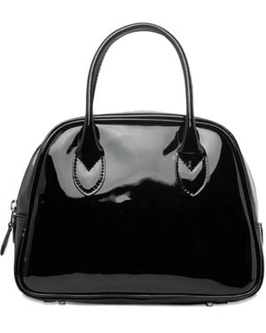 Comme des Garçons Leather Tote Bag - Schwarz