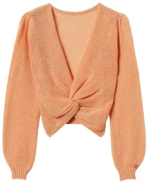 Twinset Pull À Détail Torsadé - Pink
