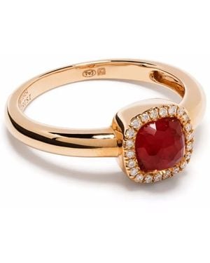 Tirisi 18Kt Milano Sweeties Rotgoldring Mit Diamanten - Weiß