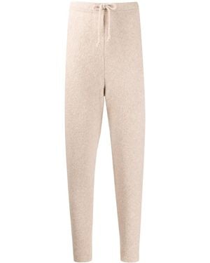 Nanushka Coba Knit Track Trousers - Natural
