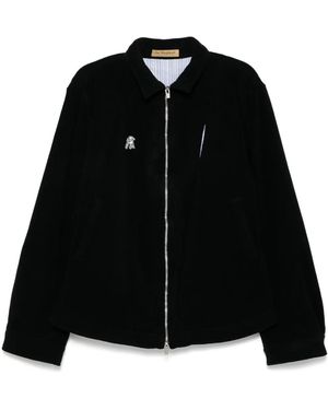 Undercover Appliqué Logo Shirt Jacket - Black