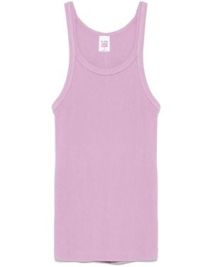 RE/DONE Cotton Tank Top - Purple