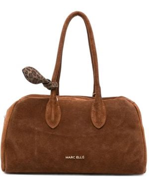 Marc Ellis Bilbao Bow-Detail Tote Bag - Brown