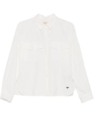 Max Mara Camisa Wkdpesi Con Bolsillos Con Solapa - Blanco