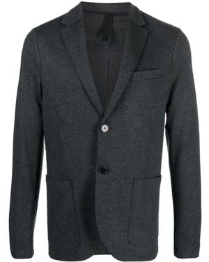 Harris Wharf London Virgin-Wool Single-Breasted Blazer - Black