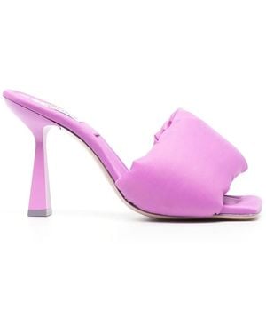 Sebastian Milano Mules Blast con detalle acolchado - Rosa