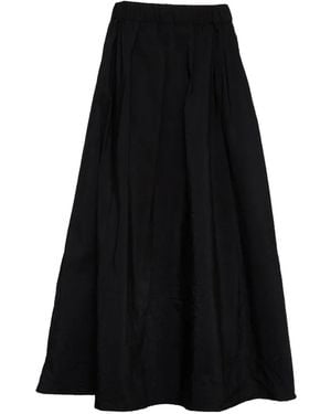 Apuntob Elastic Waist Skirt - Black
