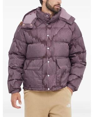 The North Face Striped Padded Jacket - Purple