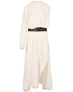 MEIMEIJ Asymmetric Midi Dress - Natural