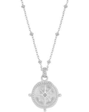 Dower & Hall Small True North Talisman Necklace - White
