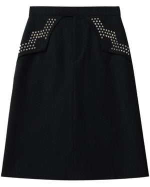 Kolor Stud-Embellished Skirt - Black