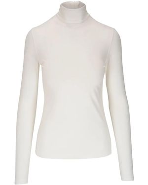Akris Punto High-Neck Top - White