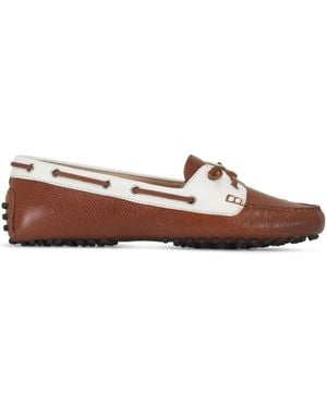 Veronica Beard Loafer Aus Leder - Braun
