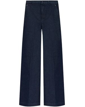 Moncler Jeans A Vita Alta - Blu