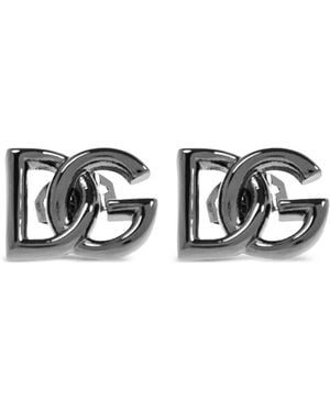 Dolce & Gabbana Dgロゴ ピアス - メタリック