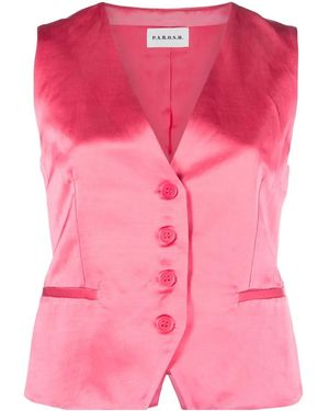 P.A.R.O.S.H. Adjustable-Fit Satin Waistcoat - Pink