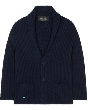 Alanui Cardigan Mit Geknöpfter Tasche - Blau