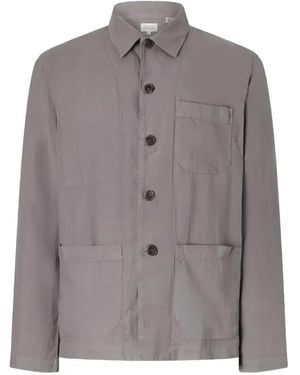 Hartford Perrry Button-Up Patch-Pocket Jacket - Grey