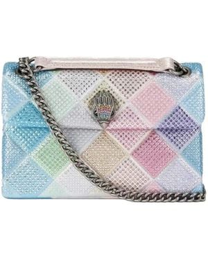 Kurt Geiger Medium Embellished Cross-Body Bag - Grey