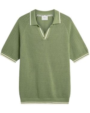 Percival Boxy Knitted T-Shirt - Green