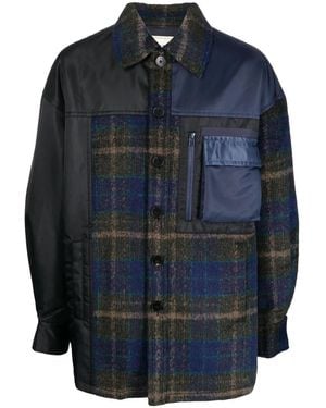 Feng Chen Wang Giacca Con Inserti - Blu