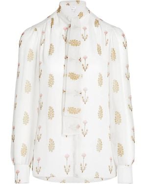 Giambattista Valli Bluse Aus Seide - Weiß