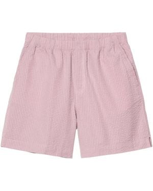 Carhartt Textured Elastic-Waist Shorts - Pink