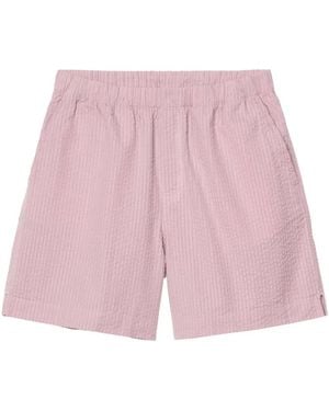 Carhartt Textured Elastic-Waist Shorts - Pink