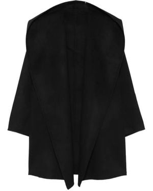 TOTEME Hooded Open-Front Coat - Black