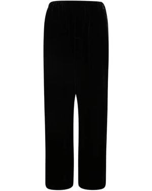 Rohe Velvet Relaxed-Fit Pants - Black