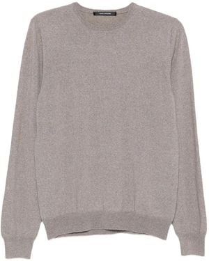 Tagliatore T-Shirt Girocollo A Maniche Lunghe - Grigio