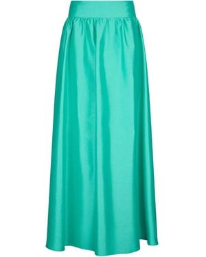 Liu Jo Shantung Maxi Skirt - Green