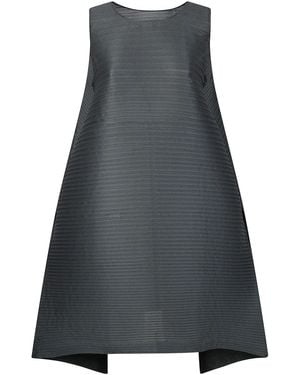 Issey Miyake Panelled Pleats Dress - Grey