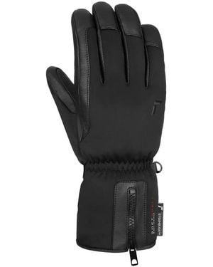 Reusch Zip Leather Gloves - Black