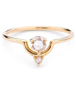 Wwake 14Kt Nestled Diamond Ring - Metallic