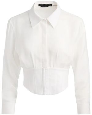 Alice + Olivia Haut Edie À Boutonnière - White