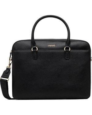 Liu Jo Top Handle Strap Tote Bag - Black
