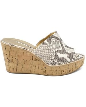 Walter Steiger Mules Mit Plateausohle - Weiß