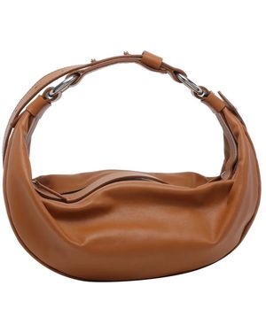 Vic Matié Abigal Zip Shoulder Bag - Brown