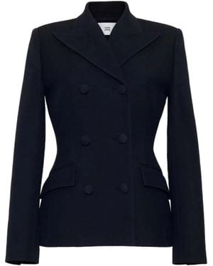 Adam Lippes Malone Double-Breasted Jacket - Blue