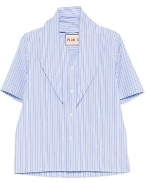 Plan C Striped Shirt - Blue