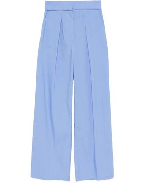 Forte Forte Plissierte Hose - Blau