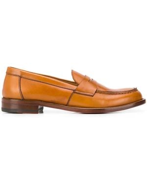 SCAROSSO Harper Slip-On Loafers - Orange