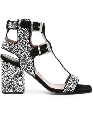 Laurence Dacade Sandra 90Mm Crystal-Embellished Sandals - Black