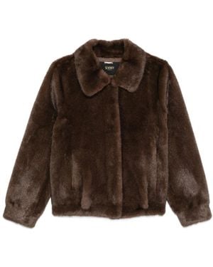 Seventy Notched-collar Faux-fur Jacket - ブラウン